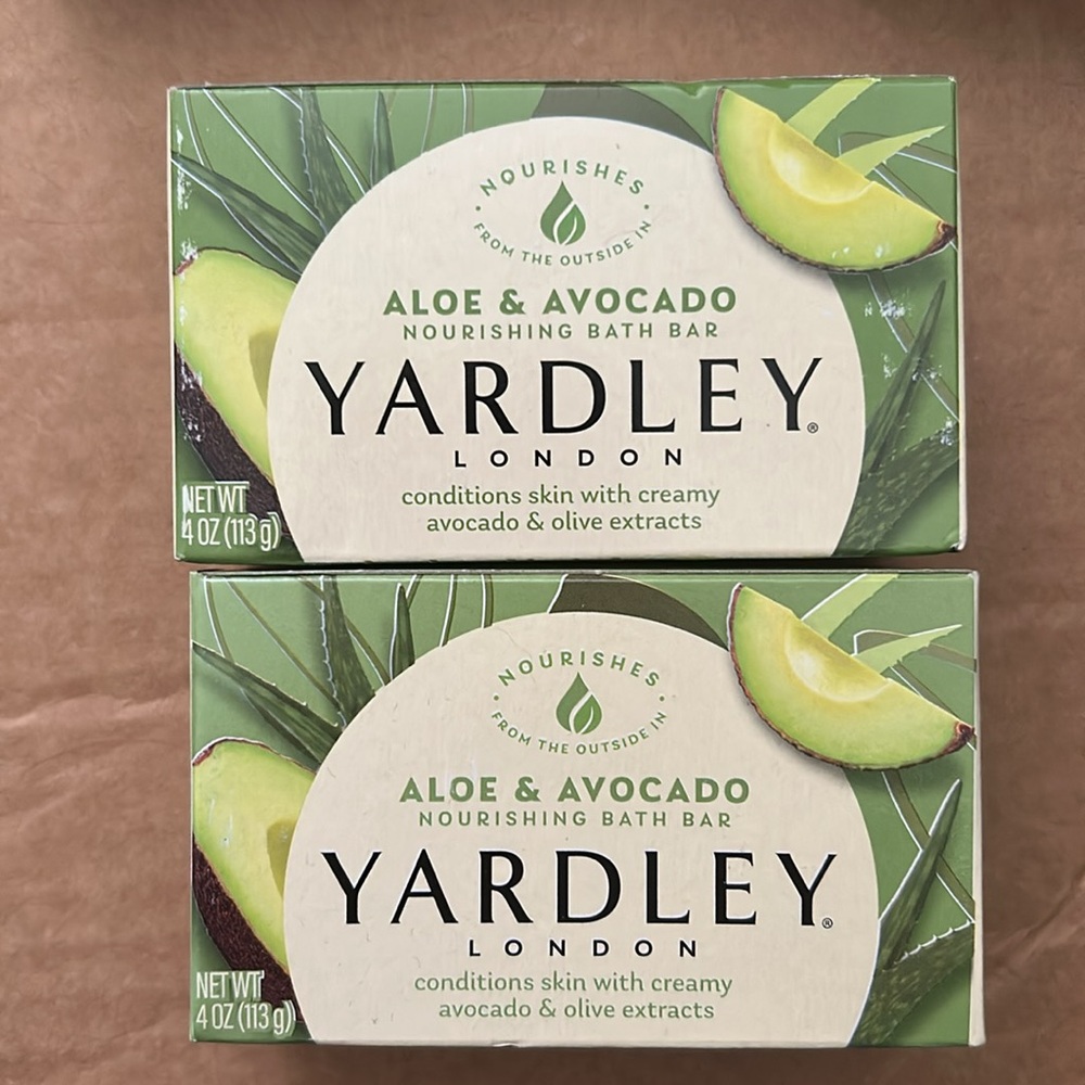 2x Yardley London Bar Soap - Aloe & Avocado Soap